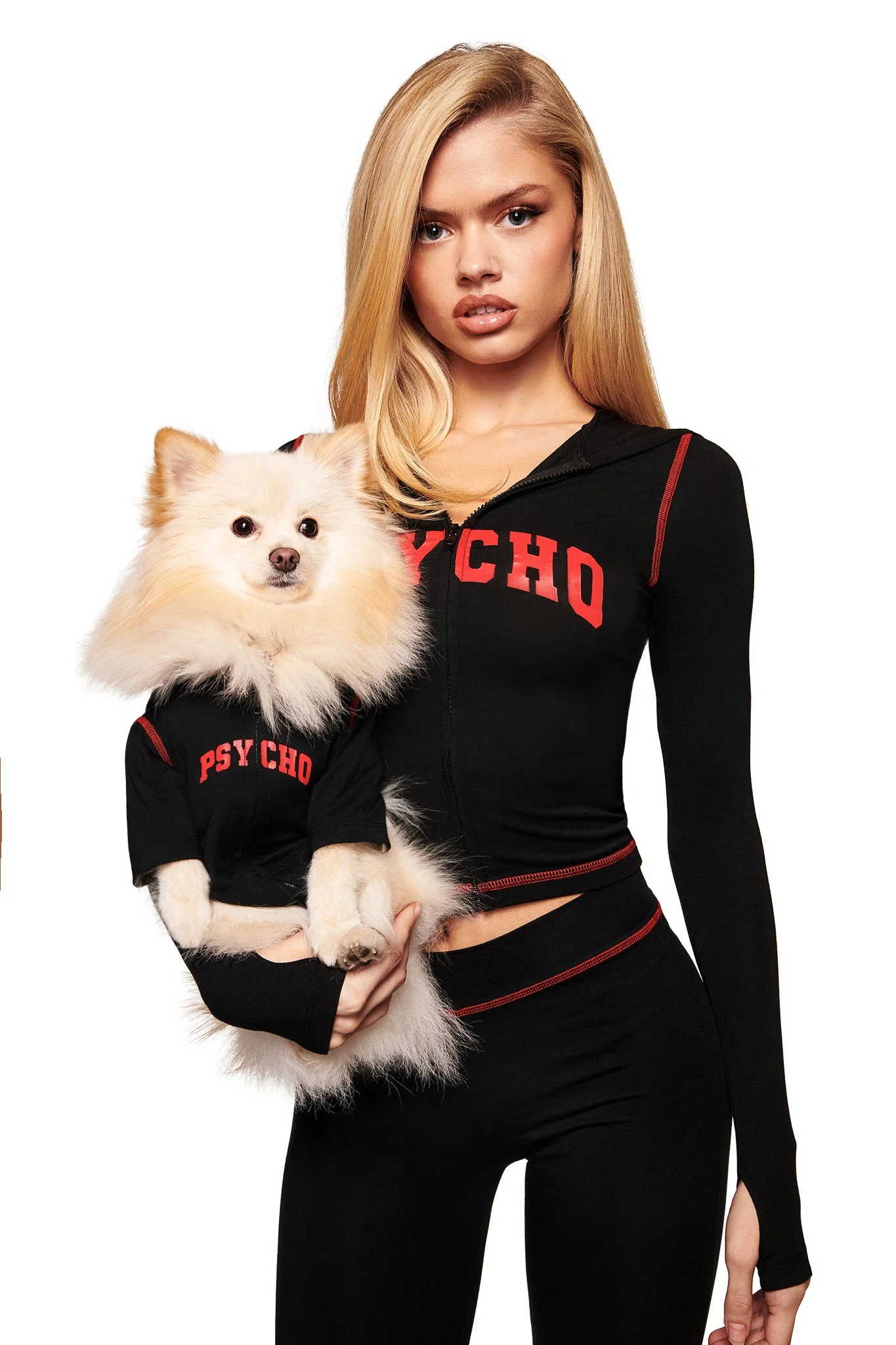 BLARE BEST FRIEND DOG HOODIE - BLACK PSYCHO - Image 4