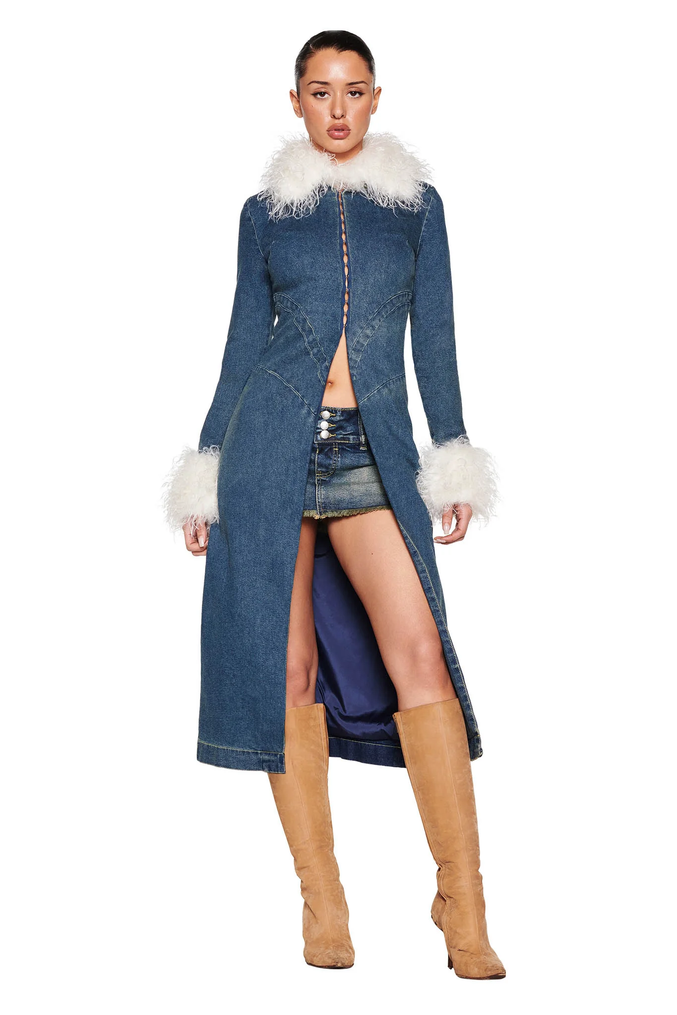 SYLVIE COAT - BLUE : BLUE DENIM