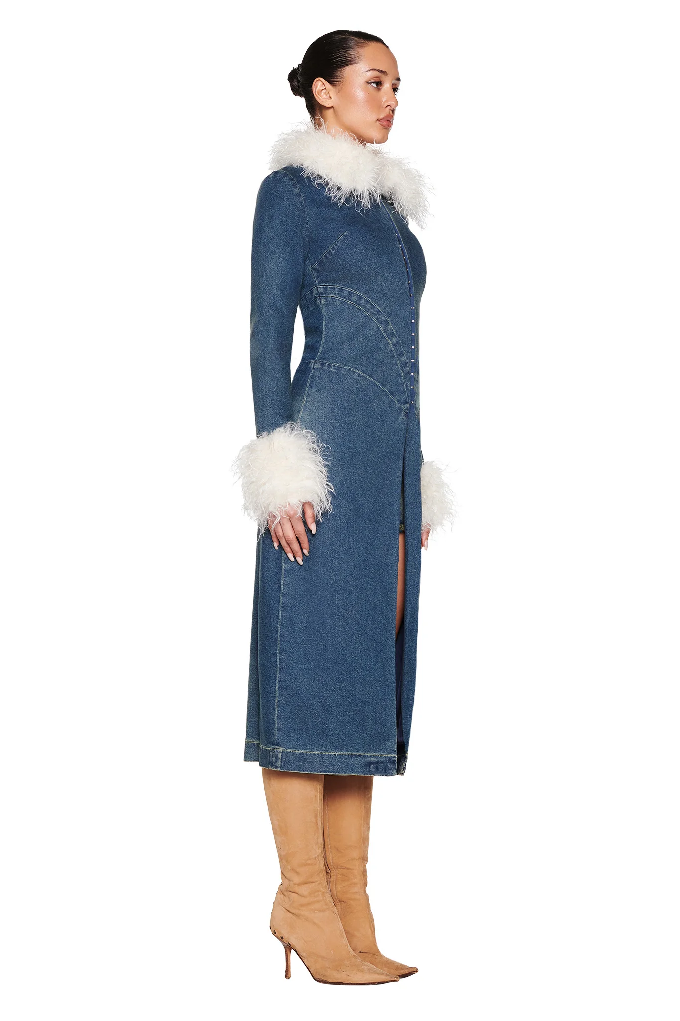 SYLVIE COAT - BLUE : BLUE DENIM - Image 5