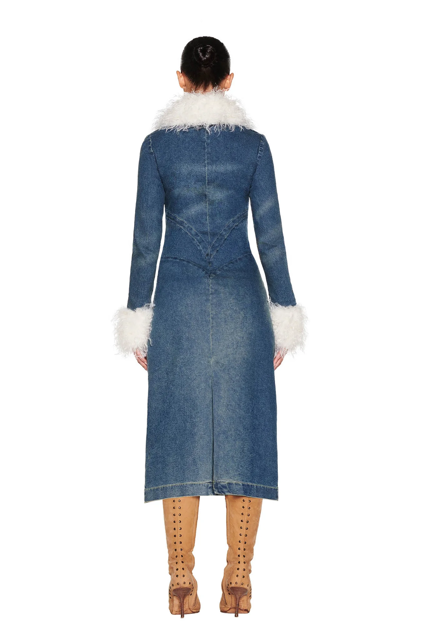 SYLVIE COAT - BLUE : BLUE DENIM - Image 6