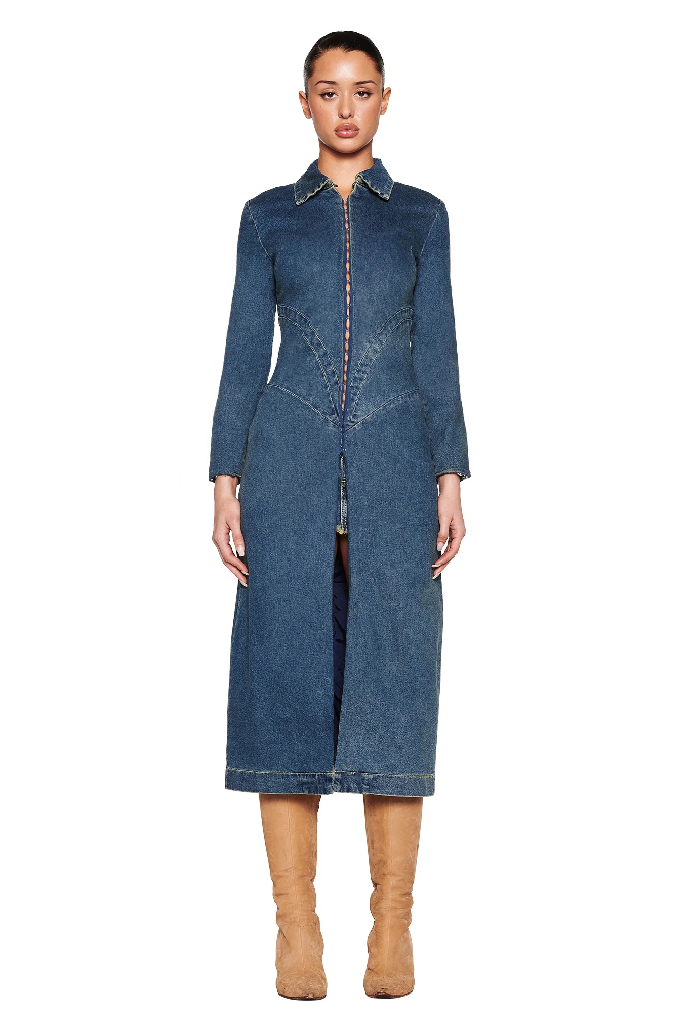 SYLVIE COAT - BLUE : BLUE DENIM - Image 7